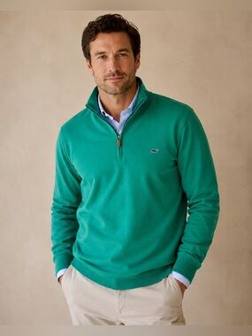 Vineyard Vines Men’s Knit Quarter Zip Sweater - Size XL